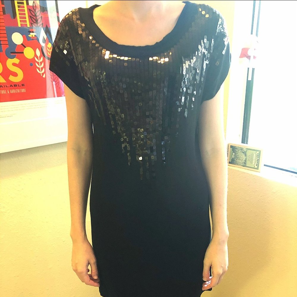 Night on the Town Sparkly T-shirt Dress